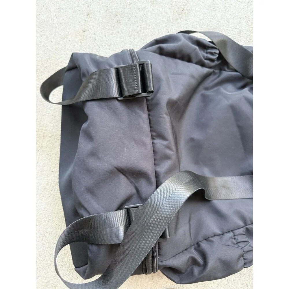 BEYOND YOGA Convertible Gym Bag Backpack 19” Black Tote With Straps And Handles